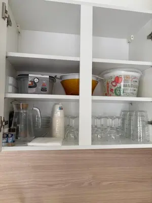 Cuisine ou kitchenette dans l'établissement T4 3 chambres canapé convertible 8 places