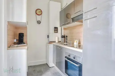 Cuisine ou kitchenette dans l'établissement T3 étoilé Meuble de tourisme