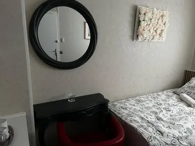 Un ou plusieurs lits dans un hébergement de l'établissement Chambre Mawa Tout Confort