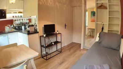 Cuisine ou kitchenette dans l'établissement LET'S Studio L'Escale in Lyon