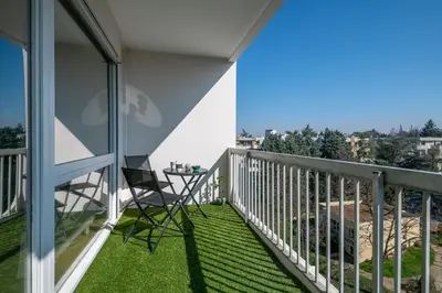 Balcon ou terrasse dans l'établissement Appartement Mi-Luna - Welkeys