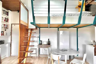 Cuisine ou kitchenette dans l'établissement Esprit LOFT