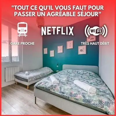 T3 L'Étoile NEUF Cosy & Lumineux - Gare Parilly