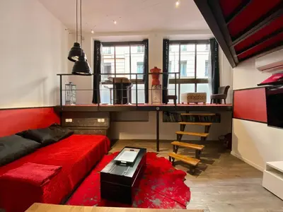 Coin salon dans l'établissement LE LOFT des Charmettes