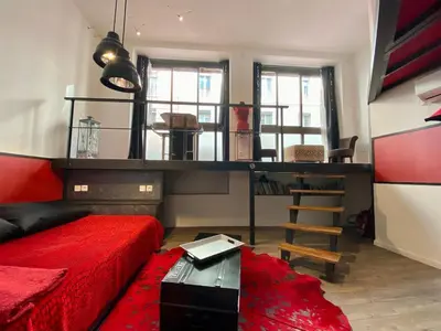 Coin salon dans l'établissement LE LOFT des Charmettes