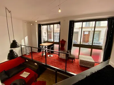 Coin salon dans l'établissement LE LOFT des Charmettes