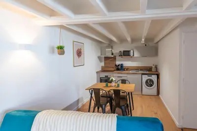Cuisine ou kitchenette dans l'établissement Repos et Sérénité