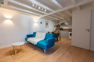 Cuisine ou kitchenette dans l'établissement Repos et Sérénité