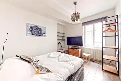 Un ou plusieurs lits dans un hébergement de l'établissement Studio Hypercentre LYON