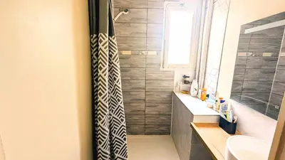 Salle de bains dans l'établissement Chambre double chez l'habitant Oullins