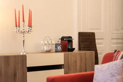 Plateau bouilloire dans l'établissement La Suite Lanterne