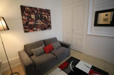 Coin salon dans l'établissement La Suite Lanterne