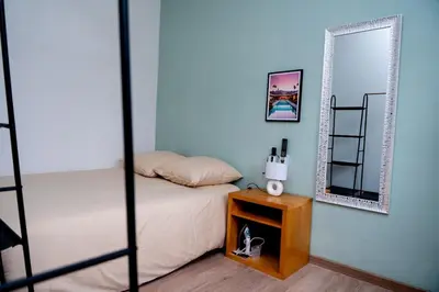 Un ou plusieurs lits dans un hébergement de l'établissement Goodvibes Villeurbanne