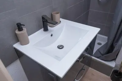 Salle de bains dans l'établissement Goodvibes Villeurbanne
