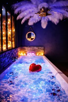 Piscine de l'établissement La Suite 7ième ciel étoilé, SPA XXL, Lit sous les étoiles, 5 min centre ville ou située à proximité