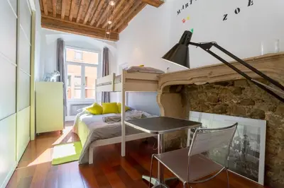 Coin salon dans l'établissement Le Duplex de Fourvière