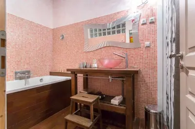 Salle de bains dans l'établissement Le Duplex de Fourvière
