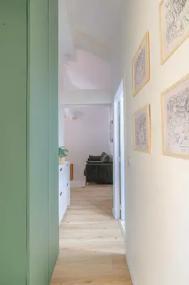Coin salon dans l'établissement Cocon chaleureux, 4 pers, Lyon 6ème