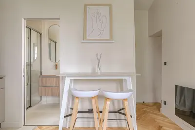 Plan de l'établissement T2 rénové et confortable à Écully pour 2 personnes