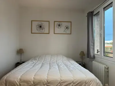 Un ou plusieurs lits dans un hébergement de l'établissement LES GITES CHEROIS maison esprit campagne 6 personnes