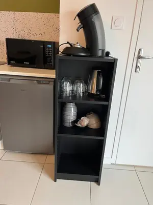 Cuisine ou kitchenette dans l'établissement Zenith St Étienne Appartement