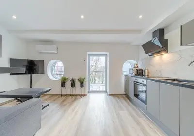 Cuisine ou kitchenette dans l'établissement Rooftop d'exception, vue Rhône, 6 personnes, Caluire