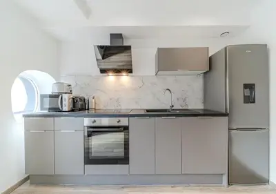 Cuisine ou kitchenette dans l'établissement Rooftop d'exception, vue Rhône, 6 personnes, Caluire