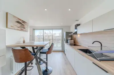 Cuisine ou kitchenette dans l'établissement Rooftop d'exception, vue Rhône, 12 personnes, Caluire