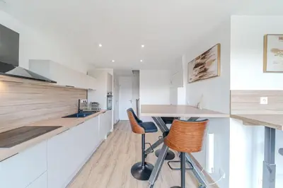 Cuisine ou kitchenette dans l'établissement Rooftop d'exception, vue Rhône, 12 personnes, Caluire