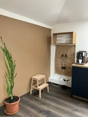 Cuisine ou kitchenette dans l'établissement Superbe appartement en pierres