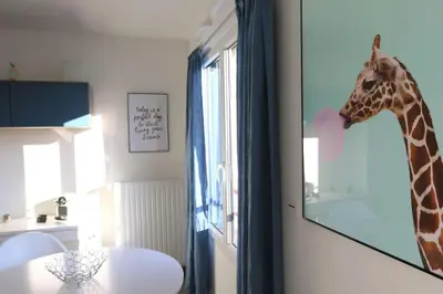 Salle de bains dans l'établissement Escapade Urbaine - Studio Lumineux proche gare