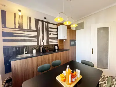 Cuisine ou kitchenette dans l'établissement Suite Kalahari