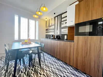 Cuisine ou kitchenette dans l'établissement Suite Kalahari