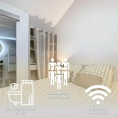 Les Vignes 3 Chambres avec Salle de bain privative