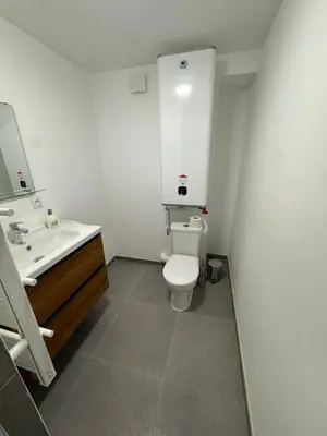 Salle de bains dans l'établissement Grand T2 rénové Cœur de St-Priest Avec Parking