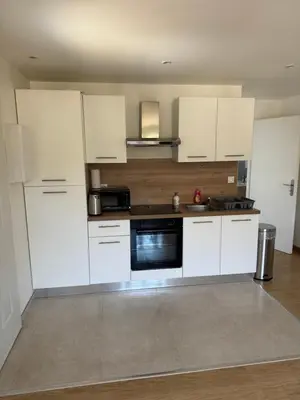 Cuisine ou kitchenette dans l'établissement T2 Rénové St-Priest centre avec Parking Privé