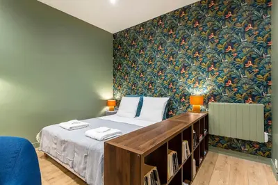 Un ou plusieurs lits dans un hébergement de l'établissement Childebert - Furnished apartment - Downtown Lyon