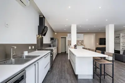Cuisine ou kitchenette dans l'établissement Maison Frappaz