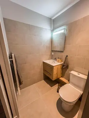 Salle de bains dans l'établissement Studio cosy Villefranche-Sur-Saône