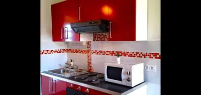 Cuisine ou kitchenette dans l'établissement Paradis relaxant