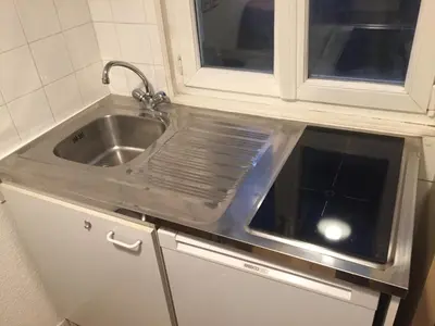 Cuisine ou kitchenette dans l'établissement Apartment Villeurbanne