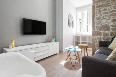 Télévision ou salle de divertissement dans l'établissement Lyon 2, Plein centre, 60m2, Place des Jacobins