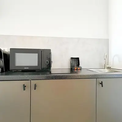 Cuisine ou kitchenette dans l'établissement Suite Kaï
