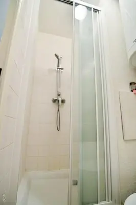 Salle de bains dans l'établissement Grange Blanche 1