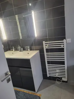 Salle de bains dans l'établissement Bel appartement en RDC avec parking