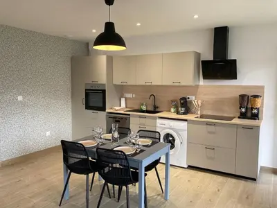 Cuisine ou kitchenette dans l'établissement Esprit Cosy