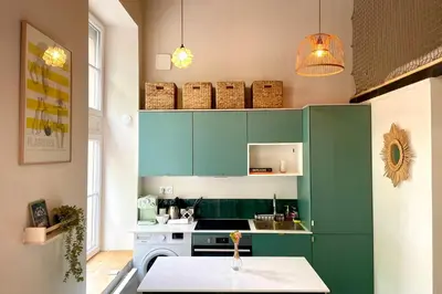 Cuisine ou kitchenette dans l'établissement Le Canut - Croix-Rousse - proche métro C