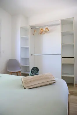 Un ou plusieurs lits dans un hébergement de l'établissement Appartement T2 cosy