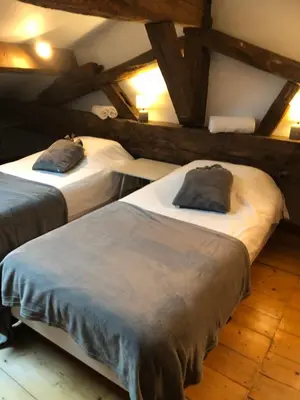Un ou plusieurs lits dans un hébergement de l'établissement La Vie de Château , Or du Temps