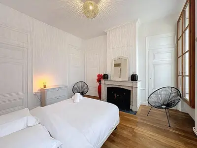Un ou plusieurs lits dans un hébergement de l'établissement Home Away tramassac 1